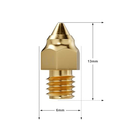 12Pcs 0.4mm MK Nozzles for Creality Ender 3/3 V2 Neo Series,Ender 5/6,CR 10 - size: MK Nozzles