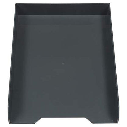 JAM PAPER Stackable Paper Trays - Grey - Desktop Document, Letter, & File Organizer Tray - 2/Pack - color: Gray, size: Pack of Two (2) Trays
