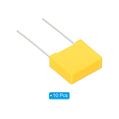 PATIKIL Safety Capacitors, 10 Pack 0.001uF AC 310V 10mm Pin Pitch 13x11x5mm Polypropylene Film Capacitor Assortment Kit for DIY Electronic Products - style: 0.001 uF