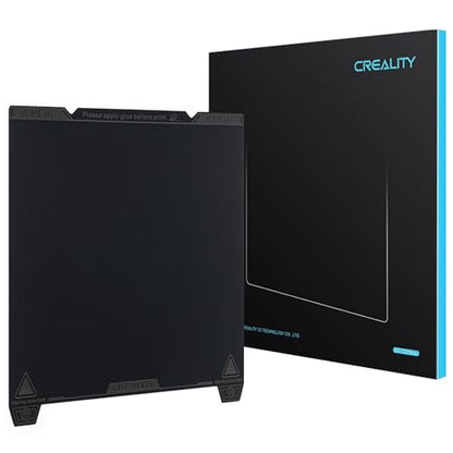 Creality Official K1 Max Build Plate Smooth Surface 315x310mm PEI Sheet Flexible Removable Spring Bed Plate for K1 Max, Ender 3 V3 Plus(Without Magnetic Base) - color: Smooth Black, size: K1 Max/Ender 3V3Plus