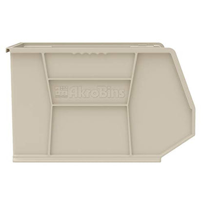 Akro-Mils 30270 AkroBins Plastic Storage Bins, 18"x16"x11", Stone, 3-Pack - color: Stone