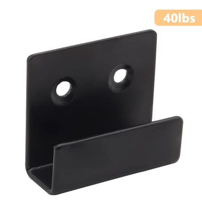 8 Pcs 10mm Stainless Steel Tile Bracket, Black U Bracket - size: Black 10mm/0.39"