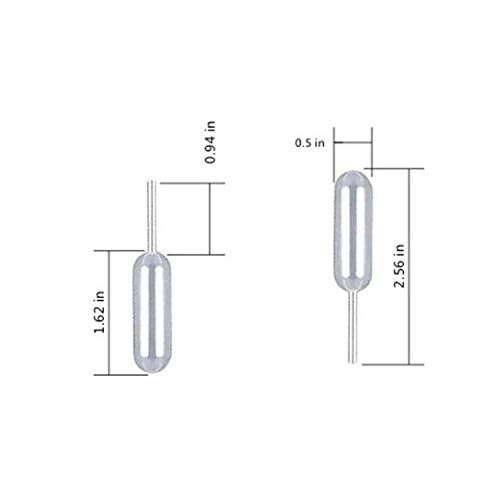 Plastic Dropper Liquid Dropper 4 ml for Party Cupcake, 60PCS