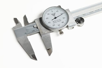 PEC Dial Caliper 0-150mm, Stainless Steel Precision Measuring Tool - size: 0-150mm