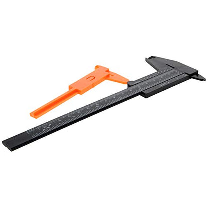 Utoolmart Vernier Caliper Set, Double Scale, Plastic Caliper Measuring Tool for Precision Measurements Outside Inside Depth - size: 80/150mm Black