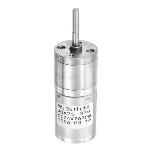 MECCANIXITY DC 24V 35RPM Gear Geared Electric Motor 3W High Torque 25mm Dia