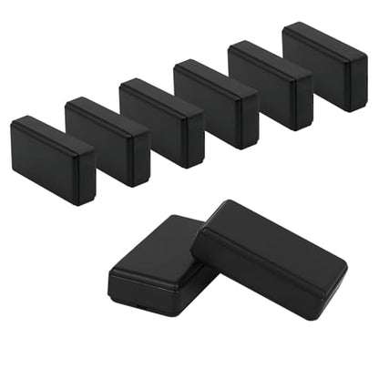 Project Box 8 Pieces Electrical Box Small Junction Box ABS Plastic Enclosure Power Electronic Case Black 1.97" x 1.10" x 0.59"(50 x 28 x 15mm) - color: Black, size: 1.97" x 1.10" x 0.59"