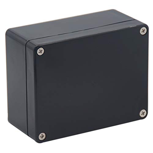 Junction box, Raculety Electrical Project Case Power Junction Box, Project Box Black (4.53"x3.54"x2.17") - color: Black, size: 4.53"x3.54"x2.17"