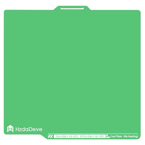 Cool Plate for Lab X2D/P2S/P1S/P1P/A1/X1C Low Temperature Cold Build Plate - color: Green, size: P2S/P1S/P1P/X2D/X1C/A1