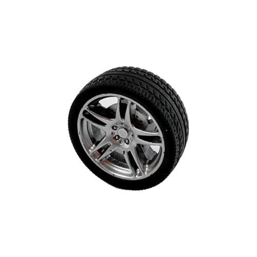 12PCS Toy Wheel RC Car Rubber Tire Wheel with Round Rod Shaft Axles for RC Car Truck Robot Boat Helicopter DIY Model Toy Building Project (2.5x32mm) - style: 2.5x32mm