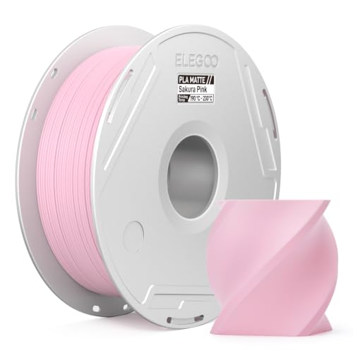 ELEGOO Matte PLA 3D Printer Filament 1.75mm Cherry Blossom Pink 1kg - color: Pla Matte Cherry Blossom Pink