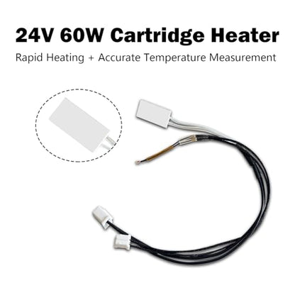 2 PCS Thermistor Temp Sensor & 2 PCS Cartridge Heater for Kobra X - size: 4 PCS