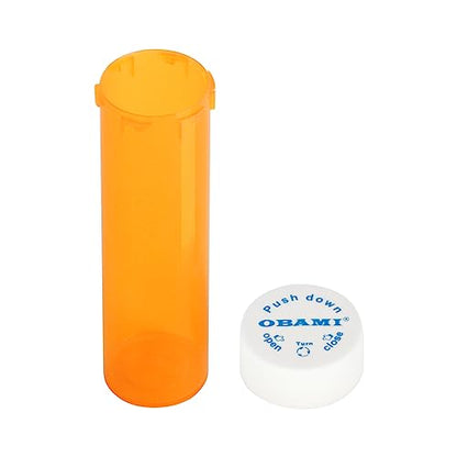 Plastic Medicine Pill Bottles with Child Resistant Caps - Push Down and Turn - Prescription Vial, Medicine Container, Pill Cases Dispenser Organizers (12pcs, 60 Dram) - size: 60 Dram
