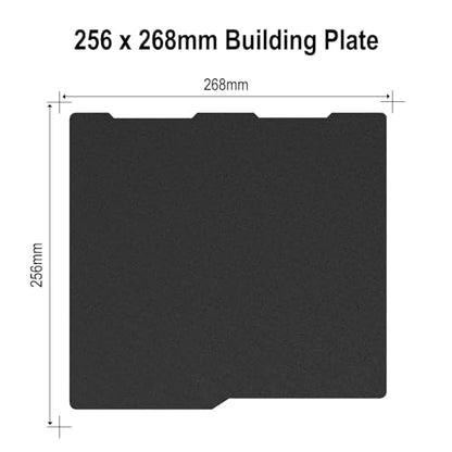 256x268mm Textured PEI Build Plate for Kobra 3 Combo/Kobra 3 V2 Combo - size: 256x268MM