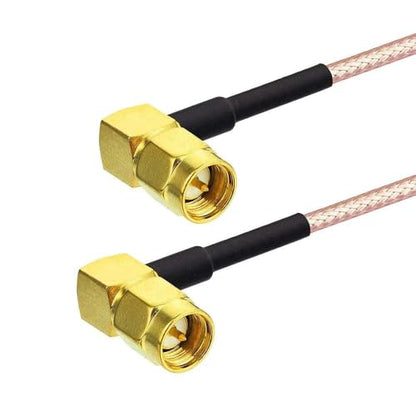 Superbat SMA Cable 3ft RG316 SMA Male to Male Right Angle Coax Cable 2-Pack - size: 36 in, style: Angle 2pcs