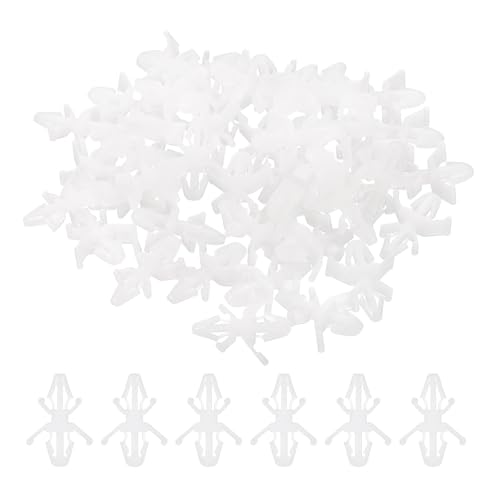 PATIKIL 60PCS PCB Board Isolation Column, Nylon Reverse Locking Circuit Board Clips Standoff Double Head Insulation Bracket Support Height 4.9mm /0.19" - size: 4.9mm /0.19"