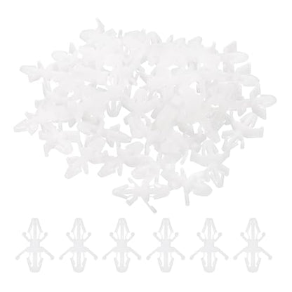 PATIKIL 60PCS PCB Board Isolation Column, Nylon Reverse Locking Circuit Board Clips Standoff Double Head Insulation Bracket Support Height 4.9mm /0.19" - size: 4.9mm /0.19"