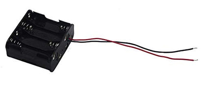 (Pack of 2 8 AA Battery Holder, 12V Battery Holder with Leads-Double Layers (Each Layer Loads Four aa Batteries)