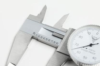PEC Dial Caliper 0-6 Inch, Stainless Steel Precision Measuring Tool - size: 0-6“