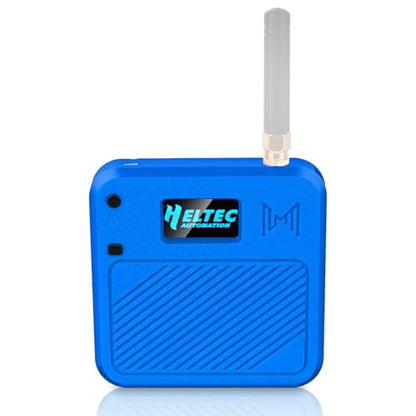 Heltec V3 Case for ESP32 LoRa V3 Development Board Custom Meshtastic Case with Antenna Port and Charging Slot (N32, Blue) - color: Blue