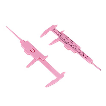 10PCS Mini Plastic Vernier Caliper Double Scale Sliding Gauge