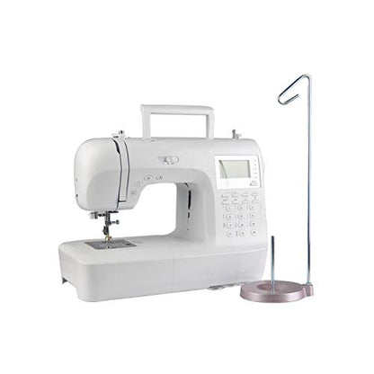 HONEYSEW Embroidery Adjustable Single Thread Spool Holder – Stand Alone Embroidery, Sewing or Quilting Thread Holder or Stand – Ensures Smoother Feed = Heavy Metal Base (Rose Gold) - color: Rose Gold