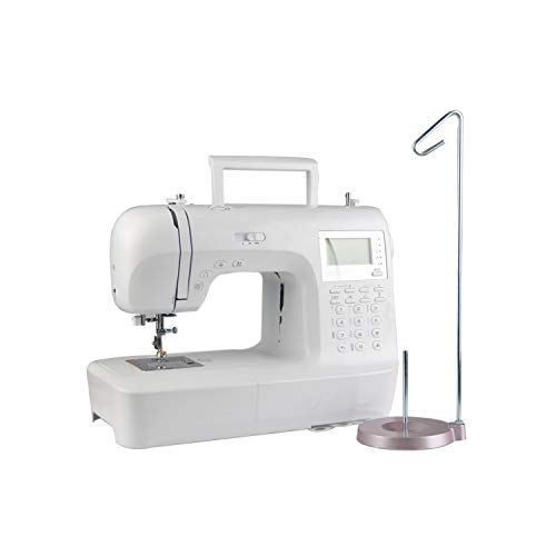 HONEYSEW Embroidery Adjustable Single Thread Spool Holder – Stand Alone Embroidery, Sewing or Quilting Thread Holder or Stand – Ensures Smoother Feed = Heavy Metal Base (Rose Gold) - color: Rose Gold