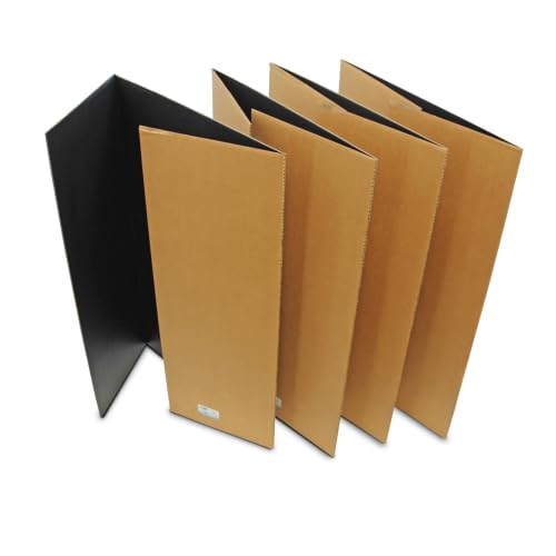 Flipside Products 36” x 48” Project Boards for Presentations, Science Fair, School Projects, Event Displays and Trifold Picture Board, Proudly Made in USA - Black - 4 Pack - color: Black, size: 4 Pack