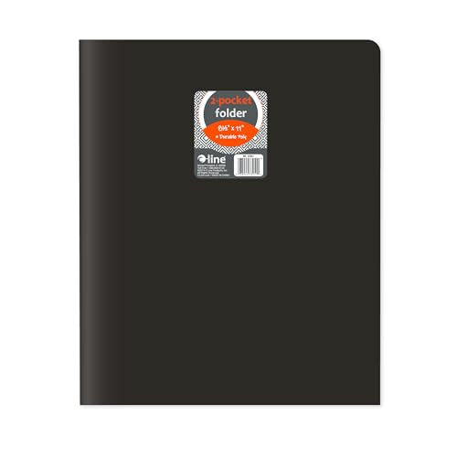 C-Line Heavyweight Two-Pocket Poly Portfolio, Black, 36/Case (33951) - color: Black, size: 25-Pack