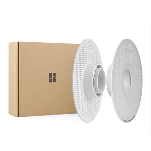 Bamboo Lab Original AMS Detachable Spool Reusable Reel Without Filament (White) No Filament - color: White