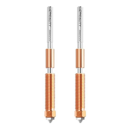 Creality Official K1C/K1 SE Nozzle, 0.4mm 2 PCS Quick-Swap 3D Printer K2 SE Nozzle, Copper Alloy and Hardened Steel with Titanium Alloy Heat Break for K1C, K1 SE, K2SE, Ender 3 V3 Plus, Ender 3 V3 - style: 2PCS 0.4mm