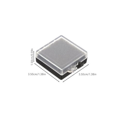 Angoily 5pcs Anti-Static Chip Box Electronic Component Organizer Chip Container with Transparent Top and Anti-Static Sponge ESD Storage Case for Microchips Samples 1.37 X 1.37 X 0.59 in