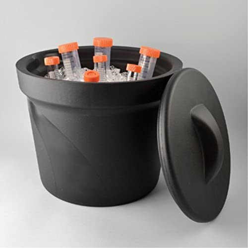 SP Bel-Art 168074002 Magic Touch 2 High Performance Black Ice Bucket; 4 Liter, with Lid - color: Black, size: 4 L Bucket