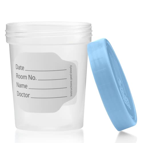 Vakly Sterile Specimen Cups 4 oz, Urine Collection Cups 3 Count