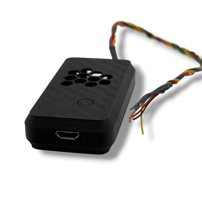 Protective Case Compatible with Raspberry Pi Pico Boards – Micro-USB Access & Passive Ventilation, Snap Case, Wire Access,Plastic (Carbon Black) - color: Carbon Black