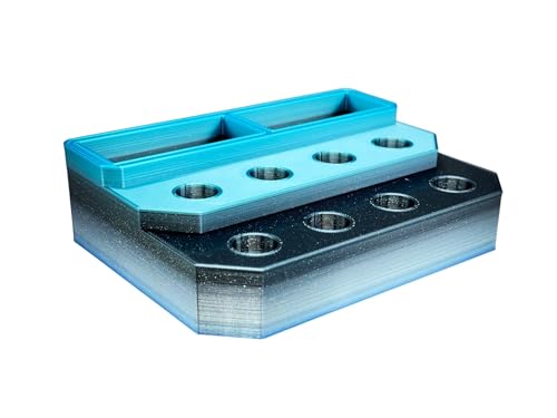 Slide Stand-14mm Eight Spaces with Segmented Storage (Lunar Tides) - color: Lunar Tides