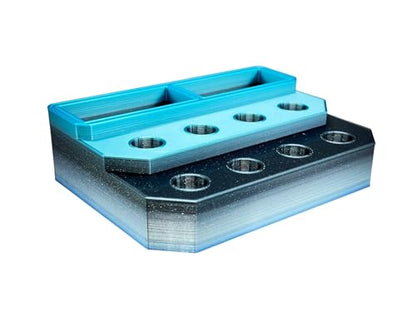 Slide Stand-14mm Eight Spaces with Segmented Storage (Lunar Tides) - color: Lunar Tides