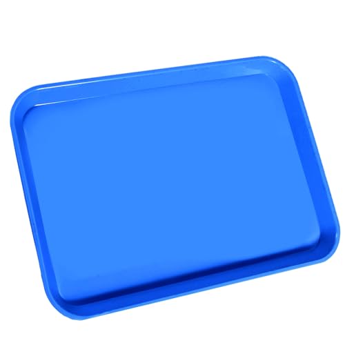 LA MIERE 1Pcs Autoclavable Dental Procedure Tray Lockable Set up Flat Trays Size B (Ritter),Plastic Instrument B-Lok Flat Trays, 13.25 x 9.75X 0.875 Inches (1, Electric Blue) - color: Electric Blue, size: 1
