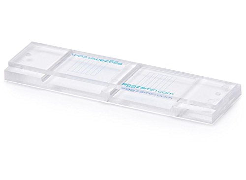 McMaster Method Microscope Slide for Fecal Egg Counts (FEC), Double Chamber Counting Slide for Livestock and Veterinary Use, by Eggzamin