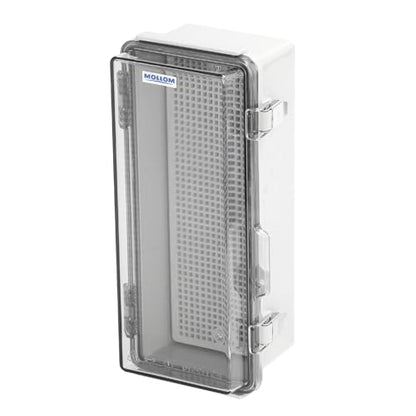 Mollom Transparent Cover Outdoor Junction Box (10.2x4.3x3.9In) - size: 10.2x4.3x3.9"