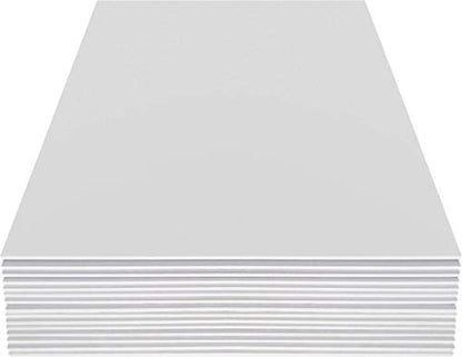 White Foam Board 12 x 16 – 10 Pack, 3/16" (5mm) Thick Foam Core Poster Board Sheets for Art, Crafts, Vision Board, School Projects, Presentations & Signs - size: 12 x 16 inch