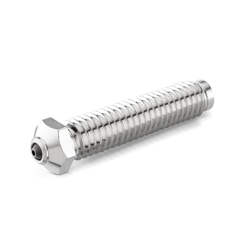 Tungsten Carbide Nozzle 0.8mm for Elegoo OrangeStorm Giga 3D Printer, High Thermal Conductivity Abrasion Resistance for Precision Additive Manufacturing - size: Tungsten Carbide, style: 0.8mm