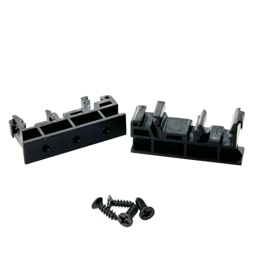 50Sets C45 DIN Rail PCB Mounting Bracket Holder Carrier Clips - size: 50Sets Black
