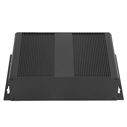 Aluminum Electronic Project Enclosure Case, 54x204x120mm PCB Instrument Box, Split Type DIY Cooling Housing for Printed Circuit Board, Inverter Controller, Sandblasted Black