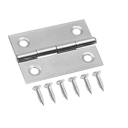 Piutouyar 6Pack 2 Inch Butt Hinge 304 Stainless Steel Mini Hinges - size: 2 Inch