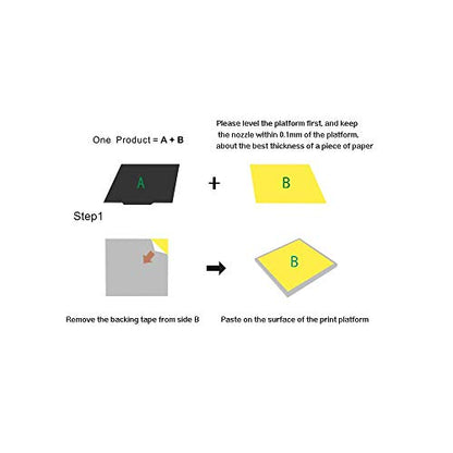 Flexible Removable Build Surface 250x250mm for 3D Printer Heated Bed (250x250mm) - size: 250x250mm