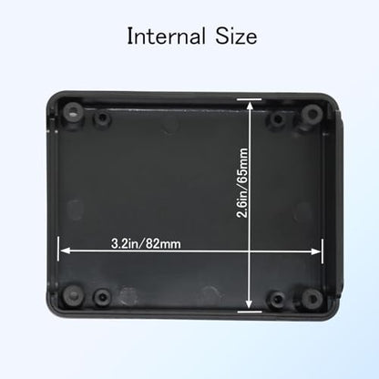 Project Box 8 Pieces Electrical Box Small Junction Box ABS Plastic Enclosure Power Electronic Case Black 3.5" x 2.8" x 1.1"(90 x 70 x 28mm) - color: Black, size: 3.5" x 2.8" x 1.1"