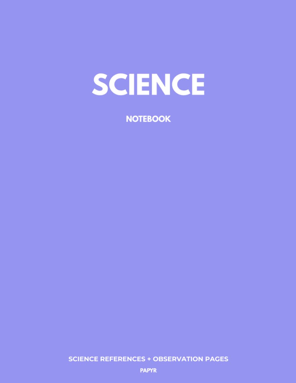 SCIENCE NOTEBOOK: Observations, Lab Notes & Dot Grid Paper (Violet Cover)