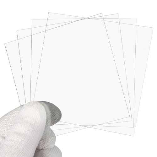PATIKIL 90x90mm Glass Streak Plate, 6pcs Lab Glass Slides Microscope Glass Slides Optical Optically Clear Glass Slides Smooth Edges High Transparency Transparent Uniform Thickness - size: 90x90mm