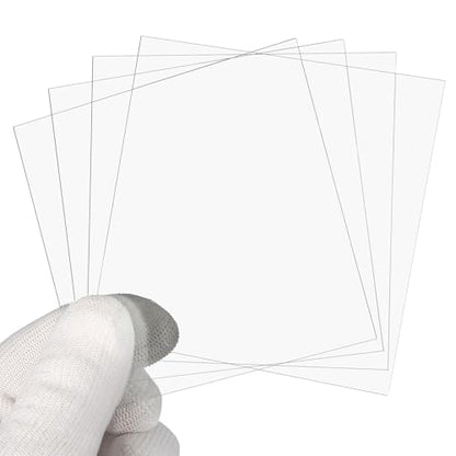 PATIKIL 90x90mm Glass Streak Plate, 6pcs Lab Glass Slides Microscope Glass Slides Optical Optically Clear Glass Slides Smooth Edges High Transparency Transparent Uniform Thickness - size: 90x90mm